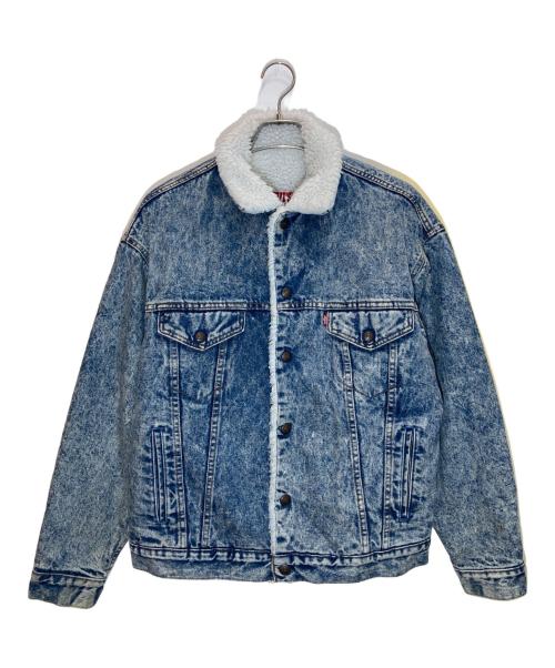 LEVI'S（リーバイス）LEVI'S (リーバイス) ケミカルボアデニムジャケット インディゴ サイズ:Ⅿの古着・服飾アイテム