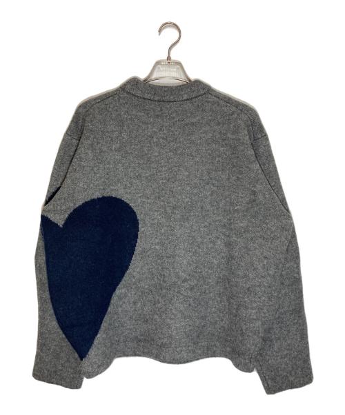 NKNIT（ンニット）NKNIT (ンニット) ハートパターンニット グレーの古着・服飾アイテム