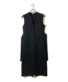 THE PERMANENT EYE（ザ パーマネント アイ）の古着「V neck gilet one-piece」｜ブラック
