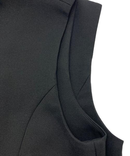 THE PERMANENT EYE（ザ パーマネント アイ）THE PERMANENT EYE (ザ パーマネント アイ) V neck gilet one-piece ブラック サイズ:1の古着・服飾アイテム