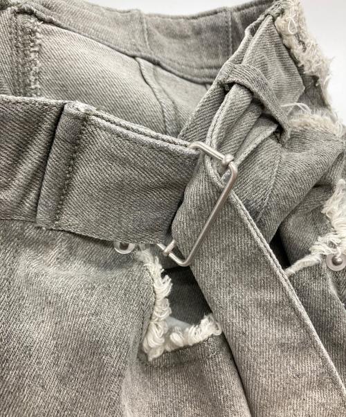 Knuth Marf（クヌースマーフ）Knuth Marf (クヌースマーフ) デザインデニムパンツ グレー サイズ:Sの古着・服飾アイテム