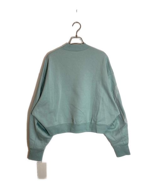 Mame Kurogouchi（マメクロゴウチ）Mame Kurogouchi (マメクロゴウチ) Floral Embroidery Short Sweat Top ブルー サイズ:SIZE 2の古着・服飾アイテム