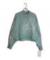 Mame Kurogouchi（マメクロゴウチ）の古着「Floral Embroidery Short Sweat Top」｜ブルー