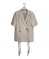 MURRAL（ミューラル）の古着「Slit short sleeve jacket」｜ベージュ