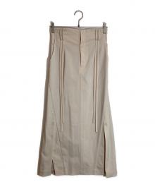 MURRAL（ミューラル）の古着「Flow string slit skirt」｜ベージュ