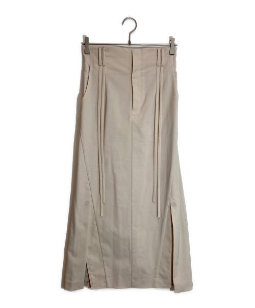MURRAL（ミューラル）MURRAL (ミューラル) Flow string slit skirt ベージュ サイズ:2の古着・服飾アイテム