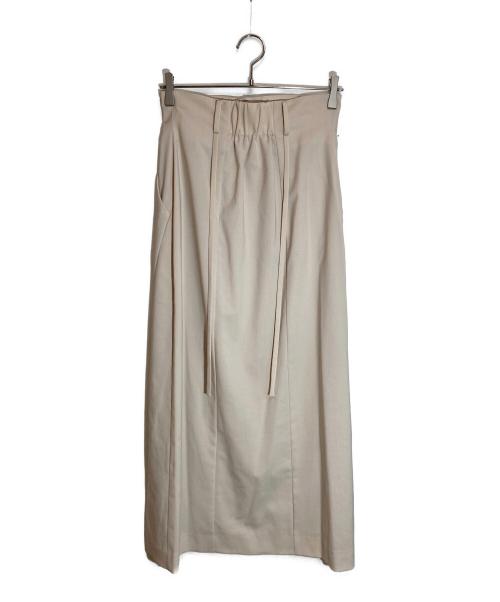 MURRAL（ミューラル）MURRAL (ミューラル) Flow string slit skirt ベージュ サイズ:2の古着・服飾アイテム
