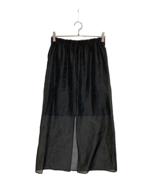 THE PERMANENT EYE（ザ パーマネント アイ）THE PERMANENT EYE (ザ パーマネント アイ) Sheer A line skirt ブラック サイズ:1の古着・服飾アイテム