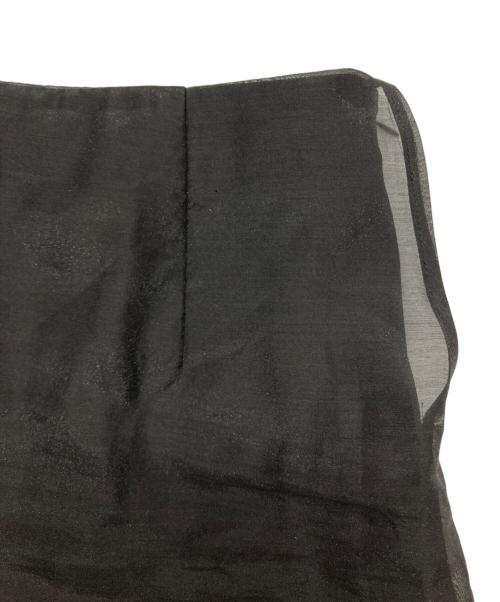 THE PERMANENT EYE（ザ パーマネント アイ）THE PERMANENT EYE (ザ パーマネント アイ) Sheer A line skirt ブラック サイズ:1の古着・服飾アイテム