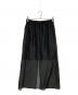 THE PERMANENT EYE (ザ パーマネント アイ) Sheer A line skirt ブラック サイズ:1：4500円