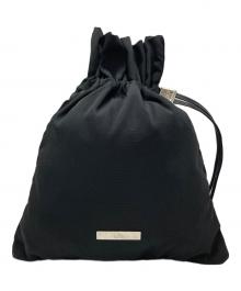 GUCCI（グッチ）の古着「巾着ポーチ」｜ブラック
