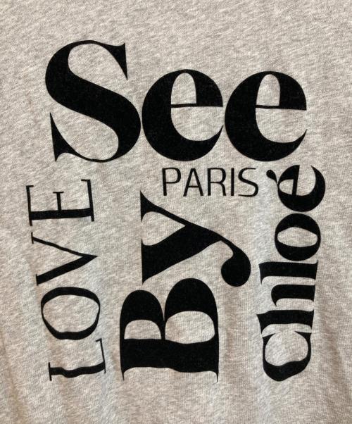 SEE BY CHLOE（シーバイクロエ）SEE BY CHLOE (シーバイクロエ) ロゴスウェット グレー サイズ:Sの古着・服飾アイテム