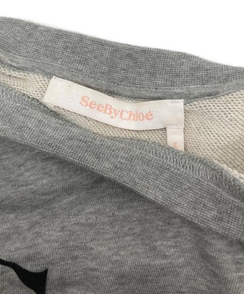 SEE BY CHLOE（シーバイクロエ）SEE BY CHLOE (シーバイクロエ) ロゴスウェット グレー サイズ:Sの古着・服飾アイテム