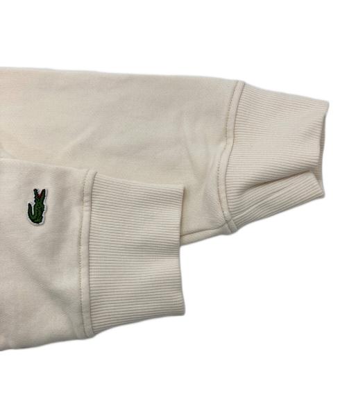 LACOSTE（ラコステ）LACOSTE (ラコステ) ボアワニロゴスウェットジップフーディー ベージュ サイズ:36の古着・服飾アイテム