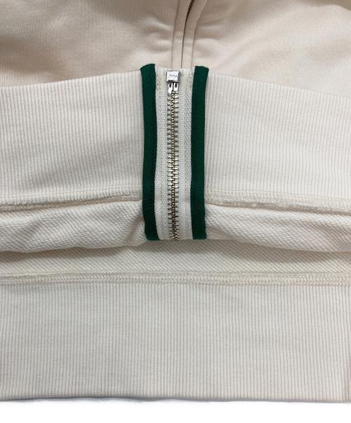 LACOSTE（ラコステ）LACOSTE (ラコステ) ボアワニロゴスウェットジップフーディー ベージュ サイズ:36の古着・服飾アイテム