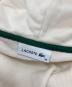 中古・古着 LACOSTE (ラコステ) ボアワニロゴスウェットジップフーディー ベージュ サイズ:36：5000円