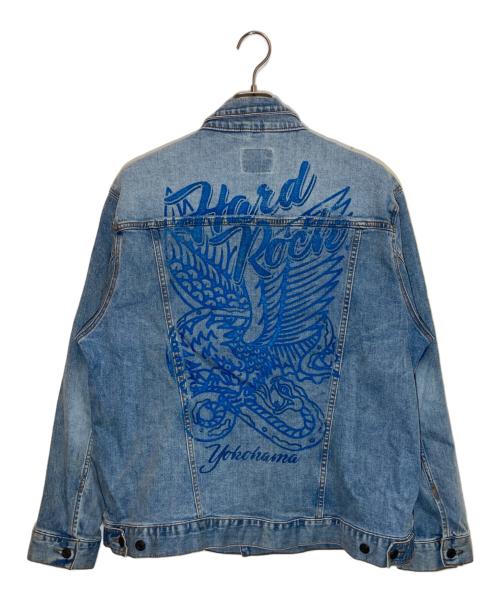 Hard Rock cafe（ハードロックカフェ）Hard Rock cafe (ハードロックカフェ) デニムジャケット インディゴ サイズ:XLの古着・服飾アイテム