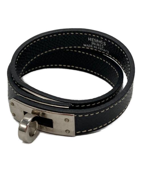 HERMES（エルメス）HERMES (エルメス) ケリーブレスレット ドゥブルトゥール ブラック サイズ:-の古着・服飾アイテム