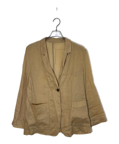 Spick and Span（スピック＆スパン）Spick and Span (スピック＆スパン) ラミーミックスシアージャケット ベージュ サイズ:-の古着・服飾アイテム