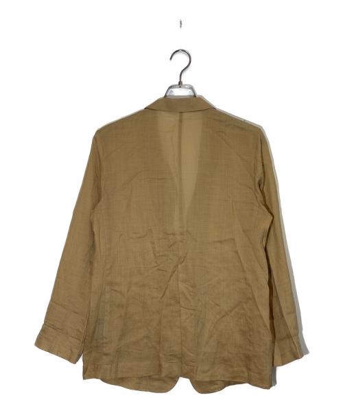 Spick and Span（スピック＆スパン）Spick and Span (スピック＆スパン) ラミーミックスシアージャケット ベージュ サイズ:-の古着・服飾アイテム