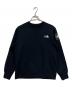 THE NORTH FACE（ザ ノース フェイス）の古着「スクエアロゴクルー スウェット」｜ブラック