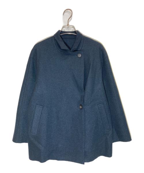 23区（ニジュウサンク）23区 (ニジュウサンク) コンプレストパイル ライトアウター ネイビー サイズ:32の古着・服飾アイテム