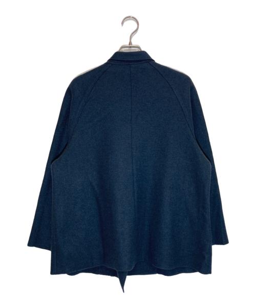 23区（ニジュウサンク）23区 (ニジュウサンク) コンプレストパイル ライトアウター ネイビー サイズ:32の古着・服飾アイテム