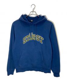 stussy（ステューシー）の古着「CHENILLE ARCH APPLIQUE HOOD」｜ブルー