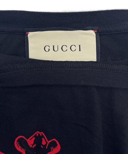 GUCCI（グッチ）GUCCI (グッチ) プリントTシャツ ブラック サイズ:Sの古着・服飾アイテム