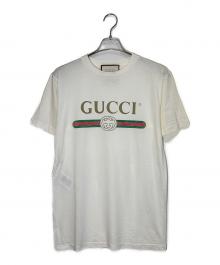 GUCCI（グッチ）の古着「ロゴプリントTシャツ」｜ホワイト