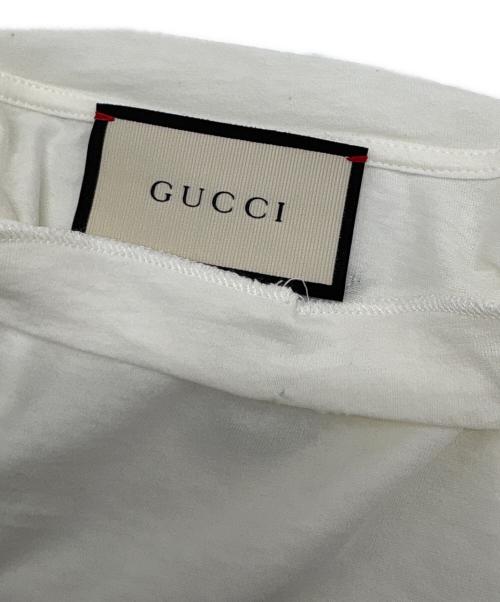 GUCCI（グッチ）GUCCI (グッチ) ロゴプリントTシャツ ホワイト サイズ:XSの古着・服飾アイテム