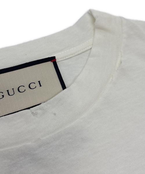 GUCCI（グッチ）GUCCI (グッチ) ロゴプリントTシャツ ホワイト サイズ:XSの古着・服飾アイテム