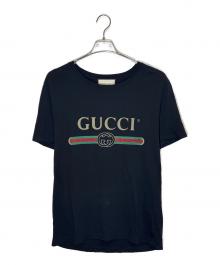 GUCCI（グッチ）の古着「ロゴプリントTシャツ」｜ブラック