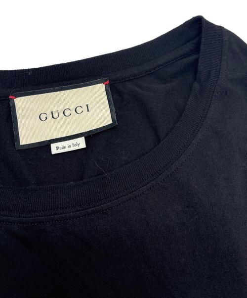 GUCCI（グッチ）GUCCI (グッチ) ロゴプリントTシャツ ブラック サイズ:SIZE XSの古着・服飾アイテム