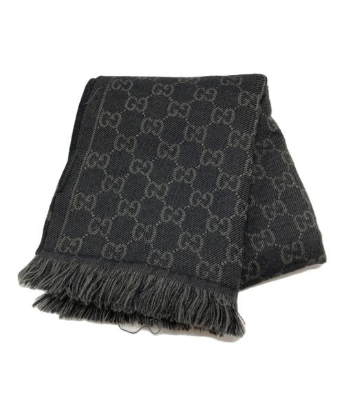 GUCCI（グッチ）GUCCI (グッチ) GGストール ブラック サイズ:35 × 180の古着・服飾アイテム