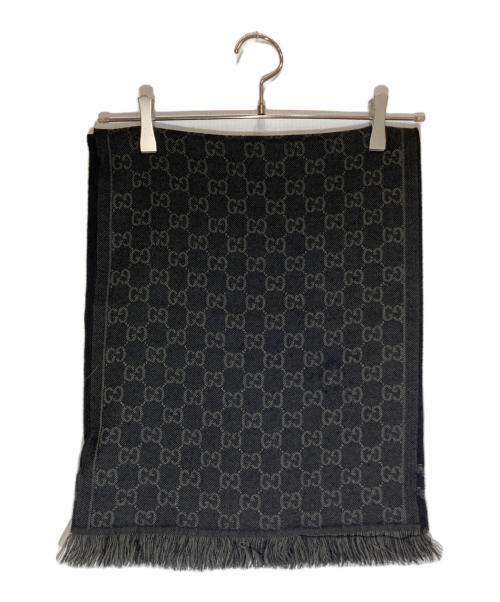 GUCCI（グッチ）GUCCI (グッチ) GGストール ブラック サイズ:35 × 180の古着・服飾アイテム