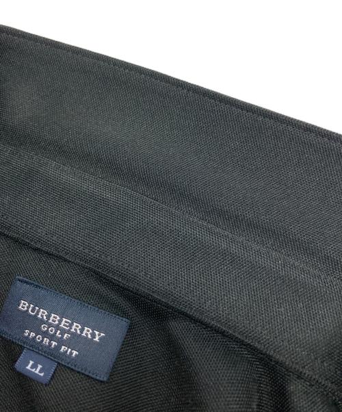 BURBERRY GOLF（バーバリーゴルフ）BURBERRY GOLF (バーバリーゴルフ) L/Sポロシャツ ブラック サイズ:LLの古着・服飾アイテム