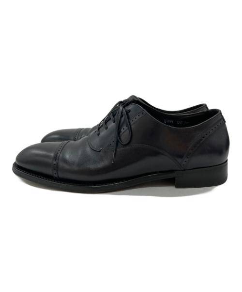 BRIONI（ブリオーニ）BRIONI (ブリオーニ) ストレートチップシューズ ブラック×ブラウン サイズ:SIZE EU 7の古着・服飾アイテム