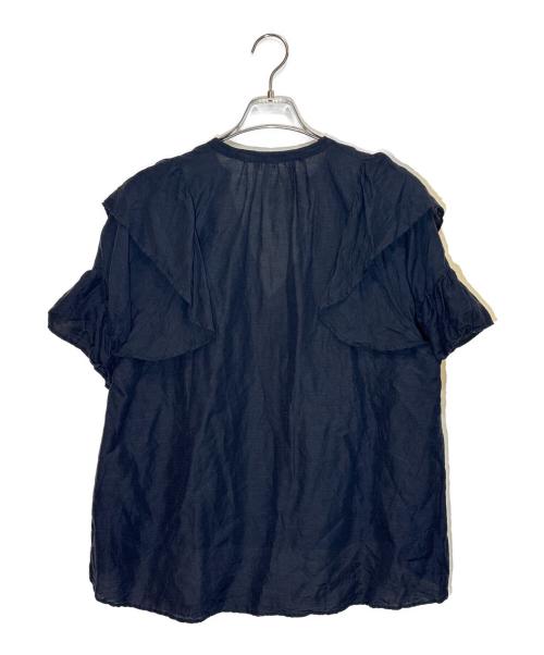 JOURNAL STANDARD（ジャーナルスタンダード）JOURNAL STANDARD (ジャーナルスタンダード) ソフトクロスフリルスリーブブラウス ブラック サイズ:-の古着・服飾アイテム
