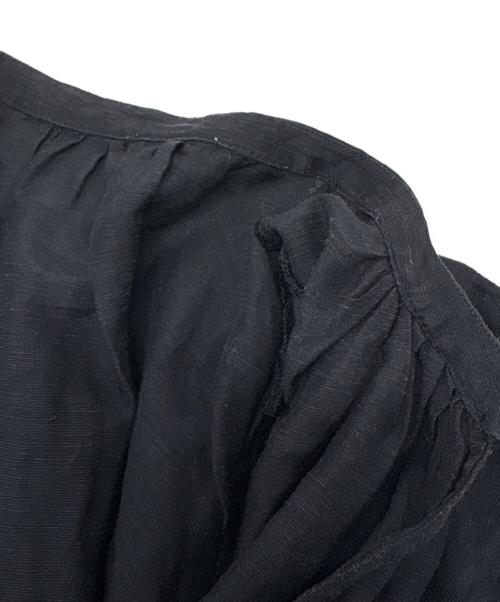 JOURNAL STANDARD（ジャーナルスタンダード）JOURNAL STANDARD (ジャーナルスタンダード) ソフトクロスフリルスリーブブラウス ブラック サイズ:-の古着・服飾アイテム