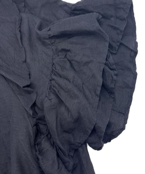 JOURNAL STANDARD（ジャーナルスタンダード）JOURNAL STANDARD (ジャーナルスタンダード) ソフトクロスフリルスリーブブラウス ブラック サイズ:-の古着・服飾アイテム