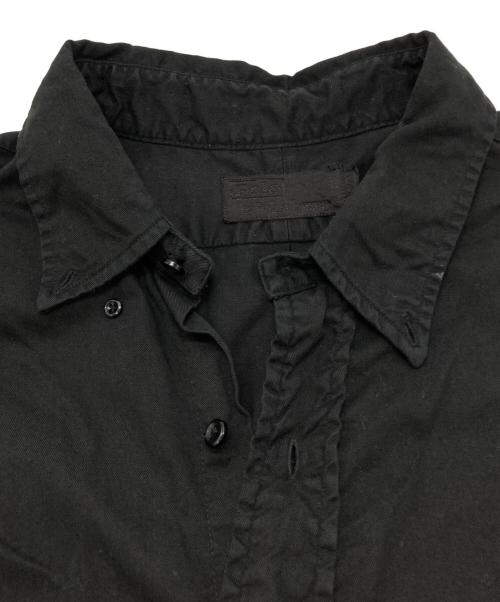 POLO RALPH LAUREN（ポロ・ラルフローレン）POLO RALPH LAUREN (ポロ・ラルフローレン) 後染め半袖シャツ ブラック サイズ:XLの古着・服飾アイテム
