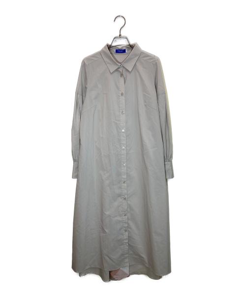BLUE LABEL CRESTBRIDGE（ブルーレーベルクレストブリッジ）BLUE LABEL CRESTBRIDGE (ブルーレーベルクレストブリッジ) ベルテッドシャツワンピース ベージュ サイズ:38の古着・服飾アイテム