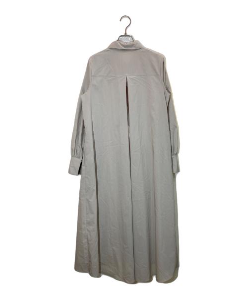 BLUE LABEL CRESTBRIDGE（ブルーレーベルクレストブリッジ）BLUE LABEL CRESTBRIDGE (ブルーレーベルクレストブリッジ) ベルテッドシャツワンピース ベージュ サイズ:38の古着・服飾アイテム