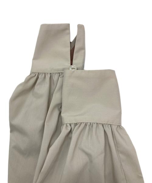 BLUE LABEL CRESTBRIDGE（ブルーレーベルクレストブリッジ）BLUE LABEL CRESTBRIDGE (ブルーレーベルクレストブリッジ) ベルテッドシャツワンピース ベージュ サイズ:38の古着・服飾アイテム