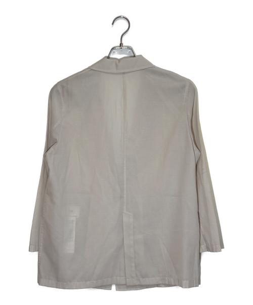 23区（ニジュウサンク）23区 (ニジュウサンク) シアーマットクロス ジャケット ベージュ サイズ:SIZE 32の古着・服飾アイテム