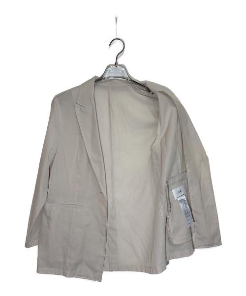 23区（ニジュウサンク）23区 (ニジュウサンク) シアーマットクロス ジャケット ベージュ サイズ:SIZE 32の古着・服飾アイテム