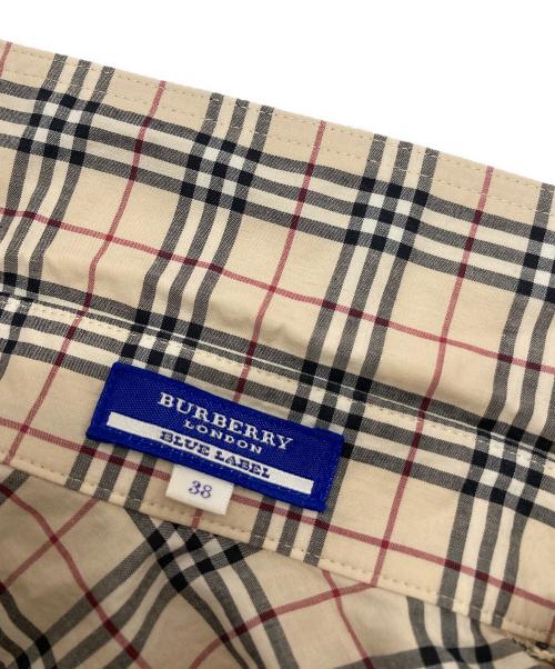 BURBERRY BLUE LABEL（バーバリー ブルー レーベル）BURBERRY BLUE LABEL (バーバリー ブルー レーベル) ノバチェックシャツ ベージュ サイズ:38の古着・服飾アイテム