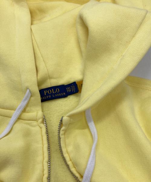 POLO RALPH LAUREN（ポロ・ラルフローレン）POLO RALPH LAUREN (ポロ・ラルフローレン) ジップパーカー イエロー サイズ:XXSの古着・服飾アイテム