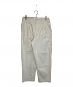 ）の古着「STRC DRILL 2PLEATED PANTS-BOLD」｜ベージュ